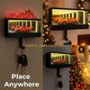 92MF Unconfined Shimmering Garage Key Holder, Small Garage with LED Lights