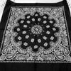 kakatrend bandana paisley 100% cotton black adult stylish handkerchief cotton bandanna unisex durag large size men black 55cm x 55cm