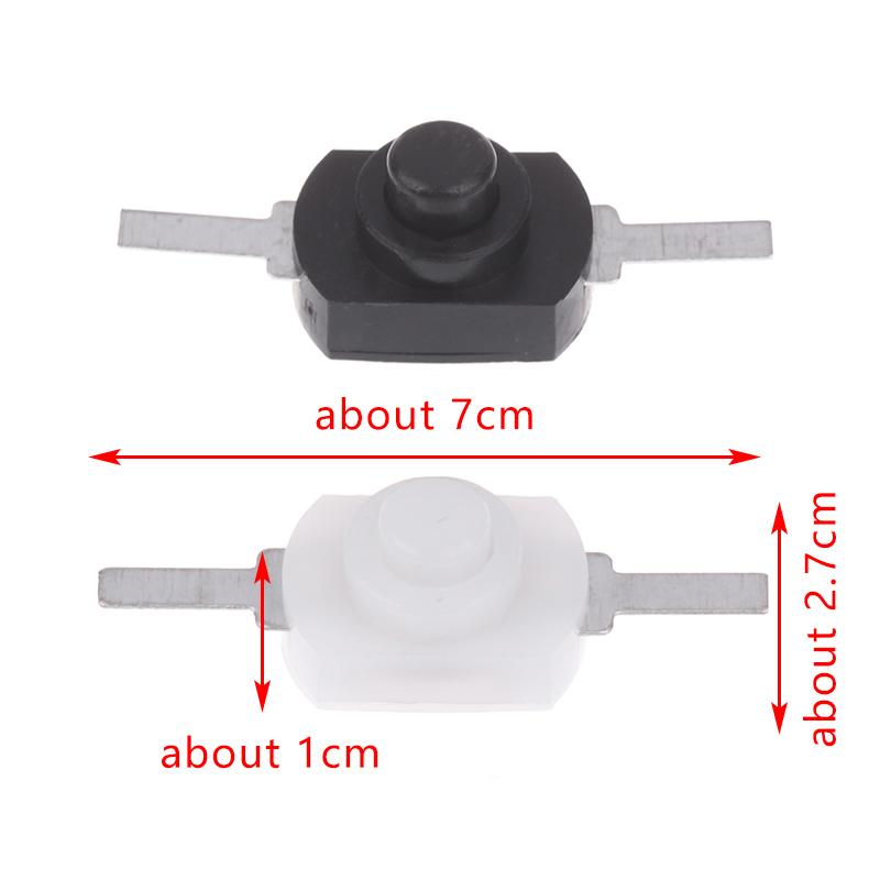 1208Yd 1288Bm Mini Druckschalter Selbstverriegelnder Schalter Rastender Ein/Aus-Schalter Mikroschalter für Elektrische Taschenlampe
