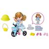 TAKARA TOMY "Licca-chan LG-13 Miki-chan Maki-chan Smiling Tricycle" Dress-up Doll Pretend Play Toy,