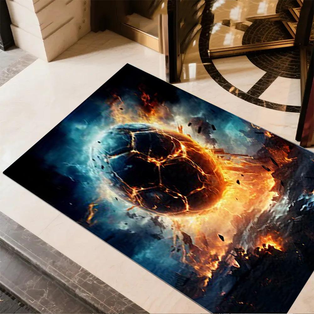 1pc Soccer Ball rug home carpet design for office decor gift living room bedroom