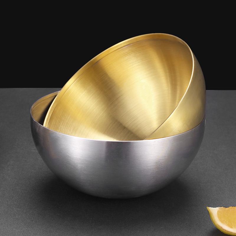 Bol de salată din oțel inoxidabil coreean creativ, capacitate mare, tăiței instant, boluri cu fructe Ramen, tacâmuri de uz casnic, recipient alimentar