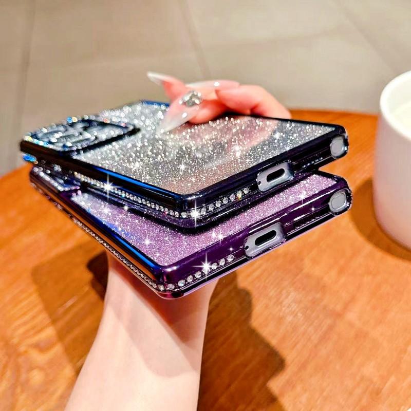 Diamond Case For Samsung Galaxy S25 Ultra S22 S23 Plus S24 S21 S20 FE A56 Glitter Shockproof Plating Clear Soft TPU Cover