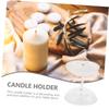 NUOLUX Glass Candle Holder, Tabletop Glass Essential Oil Burner, Tealight Candle Holder