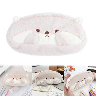 Large Capacity Pencil Case Otter Penguin Stationery Bag High Quality Pen Bag Student