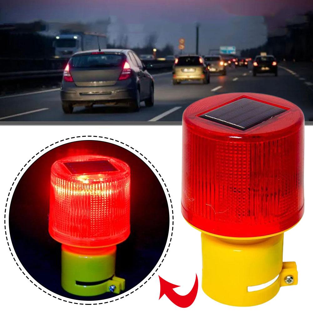 Solar Powered Traffic Tower Crane Warning Light LED Bulb Lamp For Construction Site Harbor Road Emergency Marine Lamp