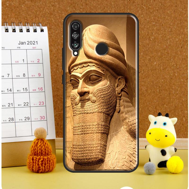 Lamassu Assyrian Winged Lion For Huawei Nova 12i 12s 7i 8i 11i 11 9 10 SE Y60 Y61 Y70 Y72 Y73 Y90 Y91 P30 P40 Lite Case