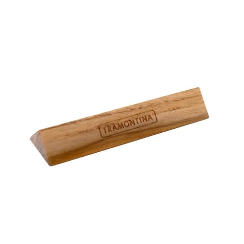 Tramontina Advanced Wooden Cutlery Rest, 10cm X 2.9cm, Antibacterial Treatment, Natural Teak Wood, Knife Rest, Chopstick Rest, Made In Brazil, 13937/0