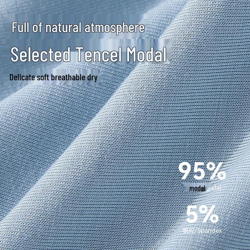 MIIOW Men's Modal Antibacterial Boxer Briefs 3-Pack