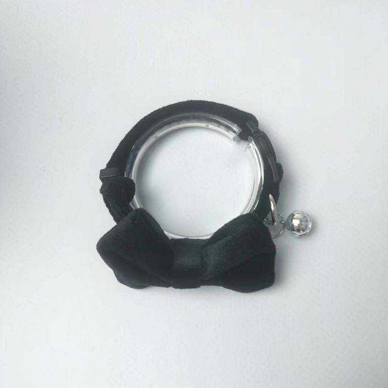Beliebter neuer niedlicher Samt-Haustierhalsband-Schleifen-Glocken-Stil verstellbar mehrfarbig Katzen- und Hundezubehör
