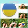 Stylish Ukraine Flag Button Badge Brooch For Backpacks And Satchels