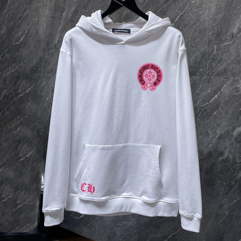 8662 CHROME HEARTS New Spring and Autumn Plus-size Thin Style Classic Style Logo Hooded Sweatshirt for Couples