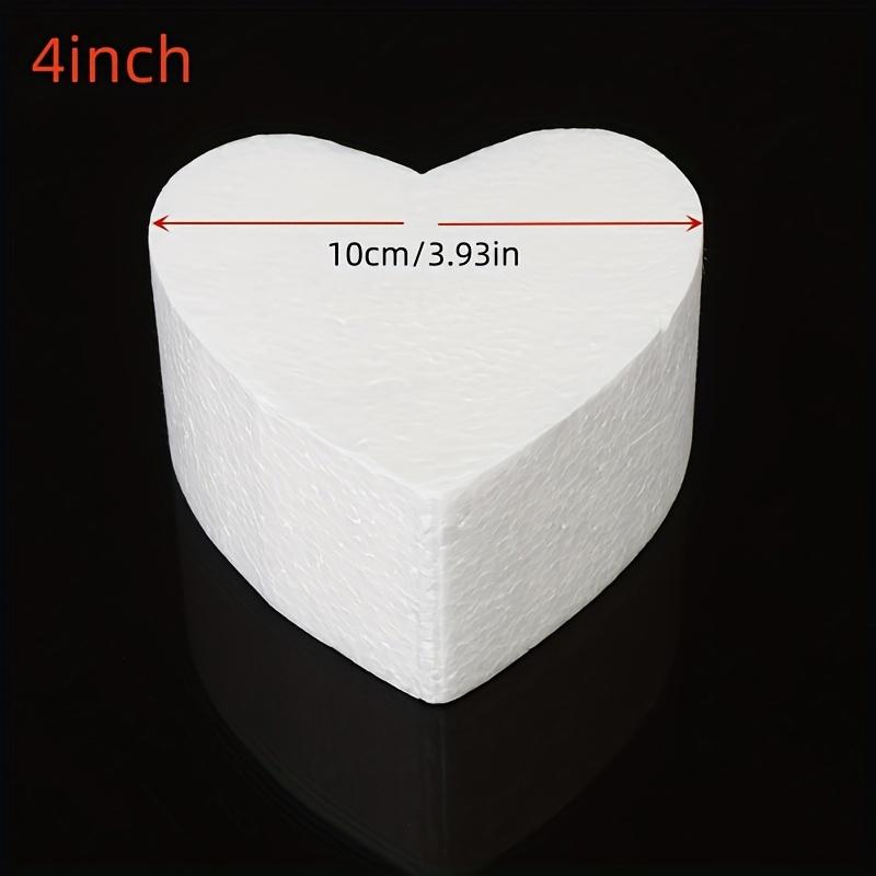 4/6/8 Inch Heart Shaped Polystyrene Foam Sugar Craft Dummy Party DIY Practice Model Cake Foam Mold Kitchen Accessories Decoratio