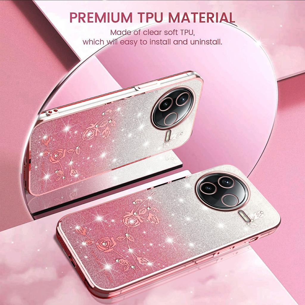 KADEM For Xiaomi Civi 5 Pro 5G Case Flower TPU Flexible Gradient Phone Cover