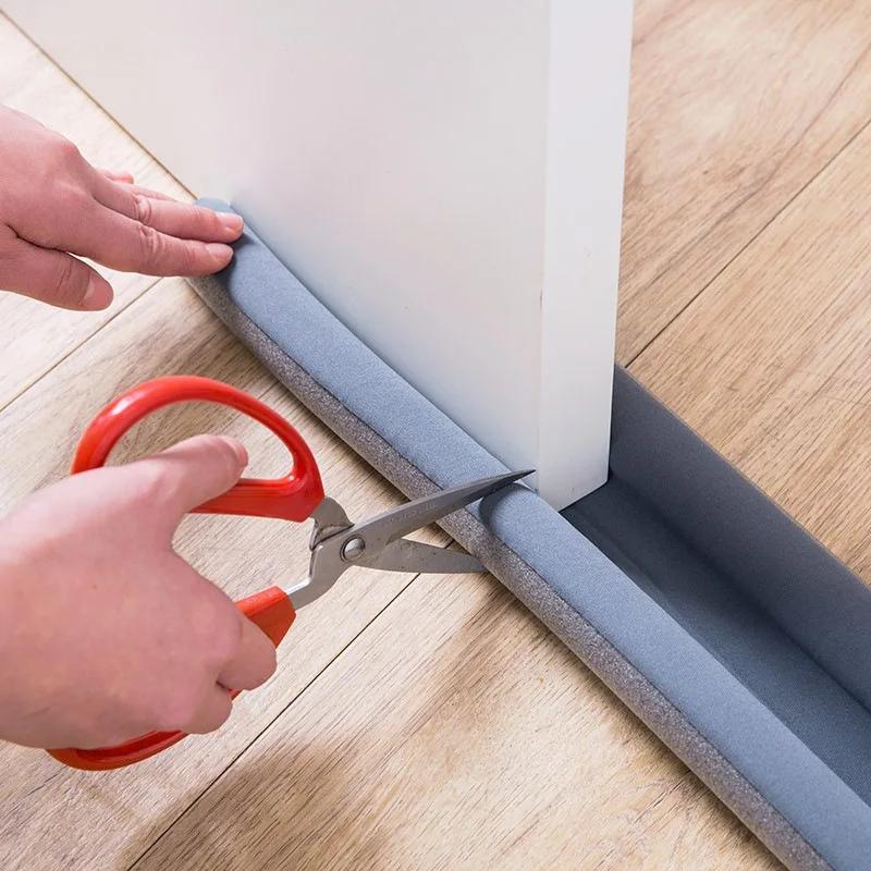 Striscia Sigillante Inferiore Porta Flessibile Riduzione Rumore Vento Tappo Sigillante Sotto Porta Bloccante Paraspifferi Insonorizzante Anti-scarafaggi