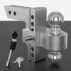 Adjustable Trailer Hitch with Dual Ball Versatile doubleBall Mount Hardware