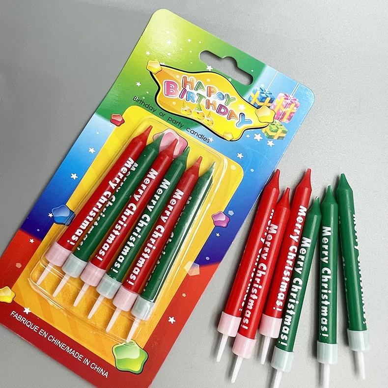 Creative Cake Decoration Birthday Candle Merry Christmas Merry Christmas Letter Christmas Candle