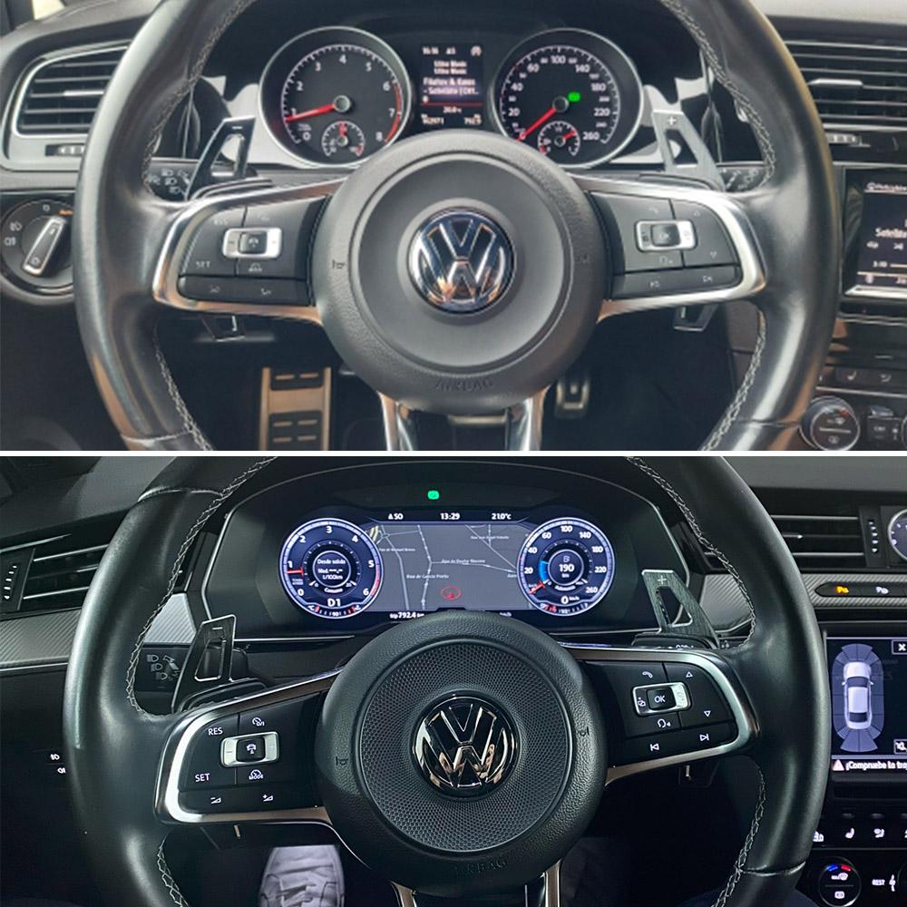 BSA1 For VOLKSWAGEN VW GTI For VW Golf 7 7.5 GTI MK7 GTE GTD RLINE Volkswage Polo Scirocco Jetta GLI Car Steering Wheel Paddle Shift