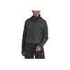 adidas Einfarbiger Logo Reißverschluss Hoodie Damenjacken Schwarz H59070