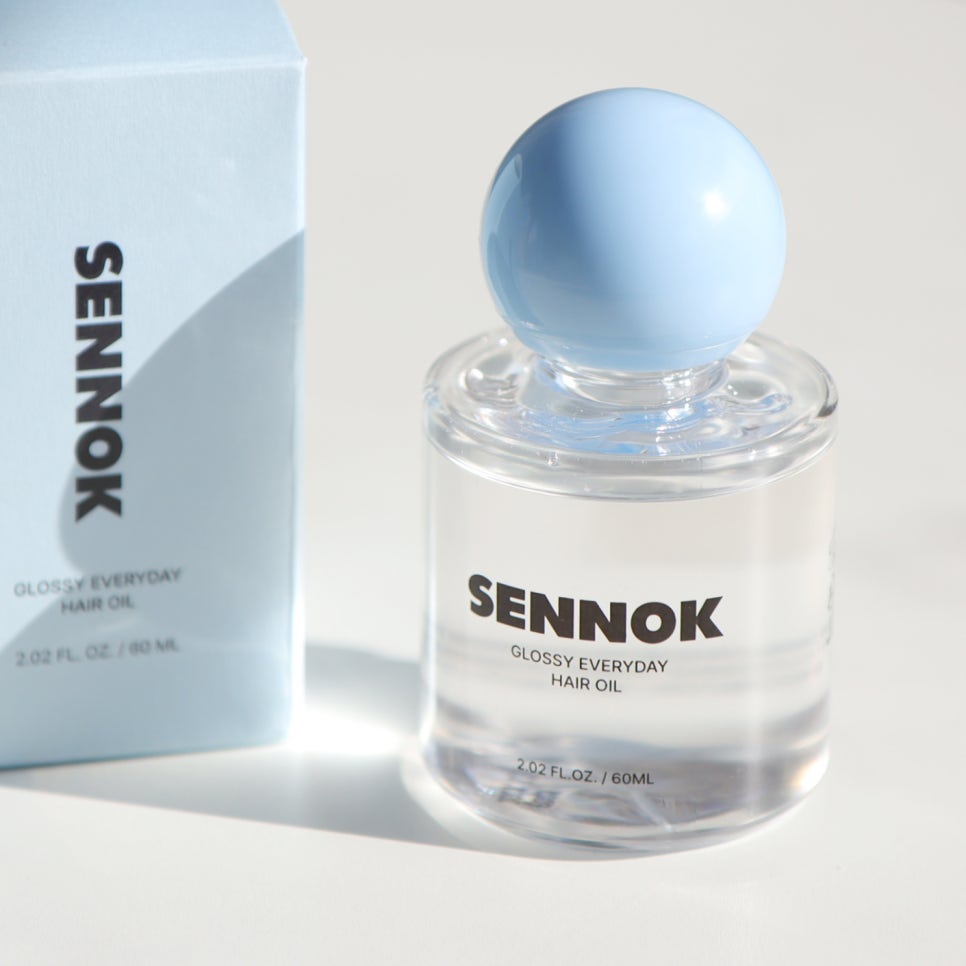 SENNOK Glossy Hair Essence Everyday Hair Oil | Lightweight Nourishing & Scented Hair Serum | 60ml / 2.02 fl.oz. (3 Scents Available) Soap Clean Soap