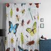 Insekter Färgad Gräshoppa Geting Fjäril Burspråksfönster Skärmgardiner Voile Organza Draperi Skir Tyll för Vardagsrum Sovrum