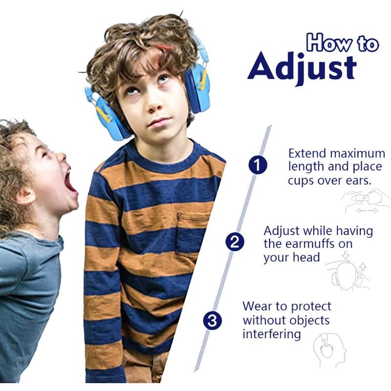 Ochrana sluchu pro děti Chrániče sluchu Baby Snížení hluku sluchu Chrániče chrániče chrániče sluchu Nastavitelné Bezpečnost
