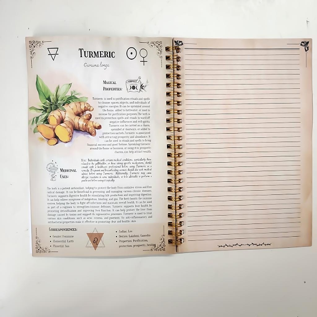 Manuale dei Rimedi Naturali con Cure Antiche per la Salute Familiare Copertina in PP Quaderno Impermeabile per Casa Ufficio Viaggio Regalo
