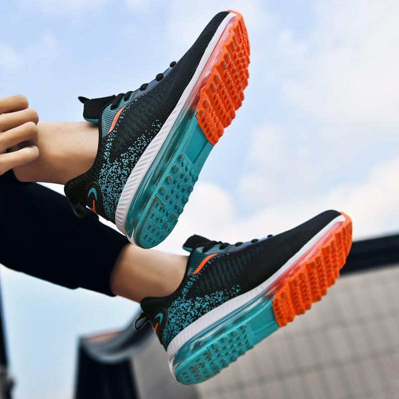 Plus size respirável masculino feminino tênis de corrida ao ar livre tênis leves