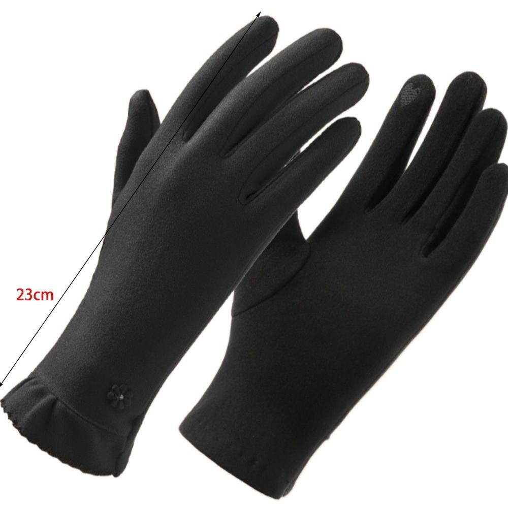 New Dralon Winter Gloves Warm Full Finger Driving Mittens Touchable Screen Coldproof Skiing Gloves Women