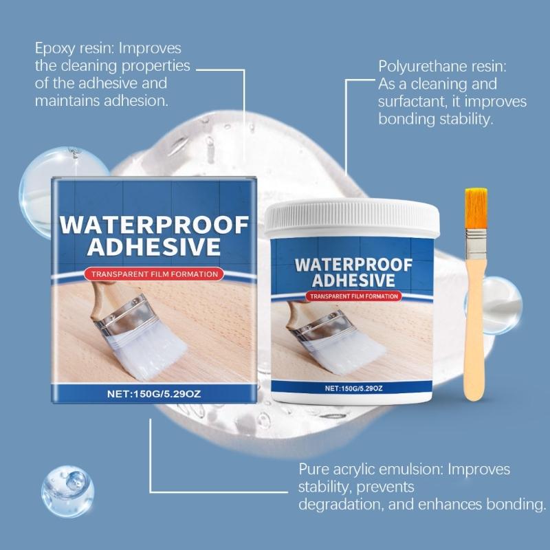 Large Capacity 150g Invisible Waterproof Sealant for Roofs and Wall Clear Coating Agent for Leak Prevention Designs