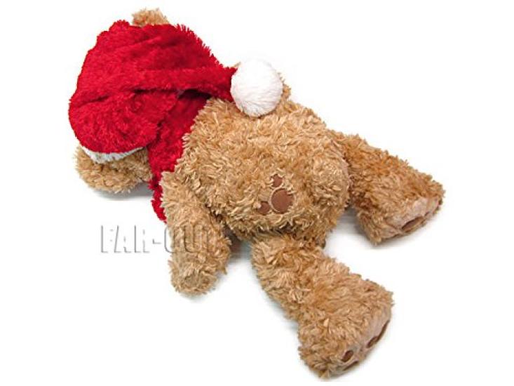 TDS Duffy 2005 Christmas Fur Scarf Santa Hat Beads Plush Duffy Tokyo Disney Sea