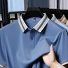 Sommer Kortarmet Poloskjorte Herre Sommer Trend Kragedesign Ungdom Fritid Golf T-skjorte