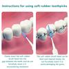 40Pcs Interdental Silicone Brushes Toothpick Brushes With Hook Between Teeth With Thread Oral Cleaning Tools