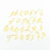 Gold Acrylic Cake Decoration Happy Birthday A-Z English Letter Wedding Party Cake Topper Cupcake Insert Flag Baking Accessories