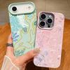 Trendy Ocean Style Whale Pattern Case For iPhone 17 16 Pro Max Luxury Leather Texture Matte Silicone Cover For iPhone 15 14 13 Pro Max 11 16e 17e