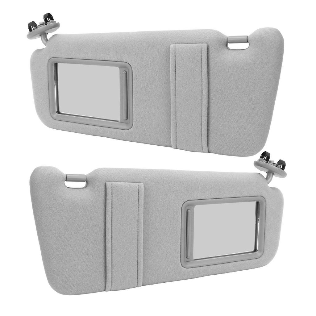 1pair Sun Visor Car Plastic Gray Sunshade with Mirror 74320 06800 B0 for Camry 2007 to 2011
