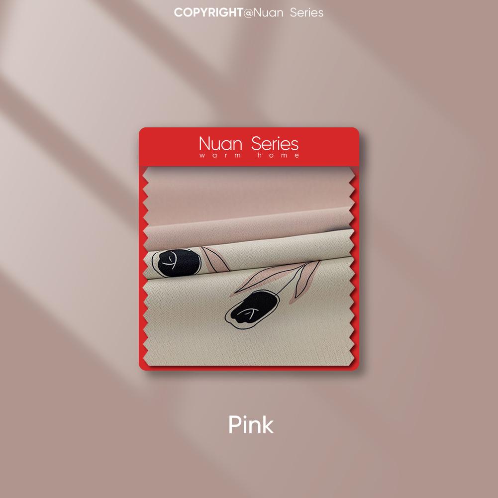 

1 шт. серия Nuan, степень затемнения 70-80%, кремовый стиль, боковая панель, затемняющие шторы для спальни, гостиной, домашнего декора W（75+125）cm x L260cm розовый