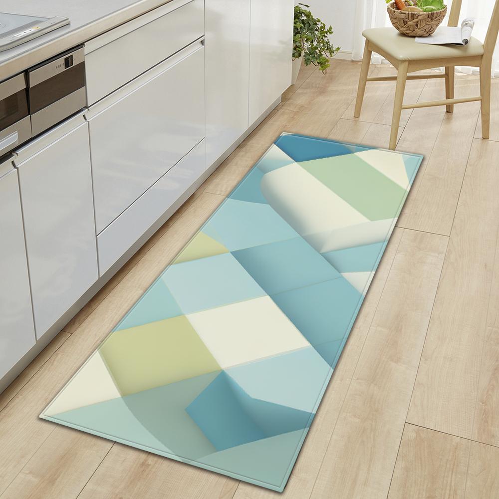 Kitchen Mat Bedroom Non-slip Floor Mat Entrance Door Mat Corridor Living Room Floor Bathroom Door Carpet