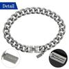 [Phiten] KJ Titanium Chain Bracelet Kiba, 19-23cm (21cm), 8.8mm