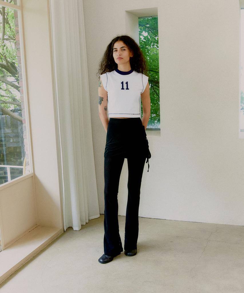 PROVO See-Through Button Pants / Black