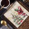 In Stock: New Style Christmas Printed Napkin Paper for Western Restaurants and Bakeries