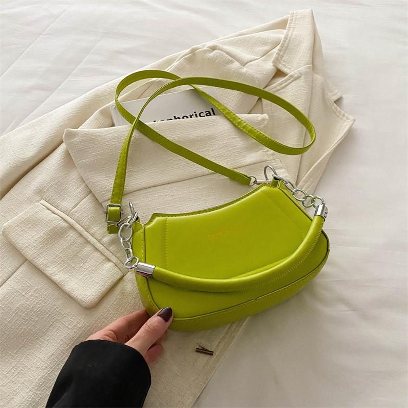 Simple And Elegant Solid Color Armpit Female Bag 2024 New Casual Commuter Fashion Handbag