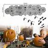 Décor Table Cover Foldable Halloween Anti-crease Ndoor Decorations Polyester Seamless Spider Web Lace Washable