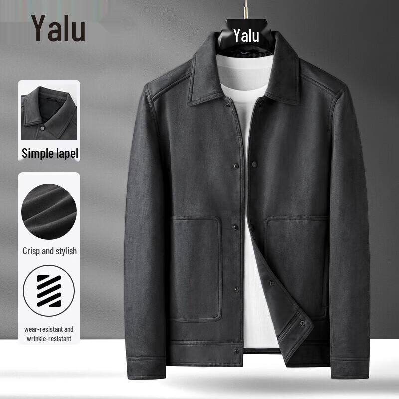 

Мужская замшевая куртка в стиле кэжуал Ya Lu 2XL