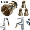 4pcs Garden Hose Quick Connect Brass Connectors M22 Female & M24 Male Threaded
