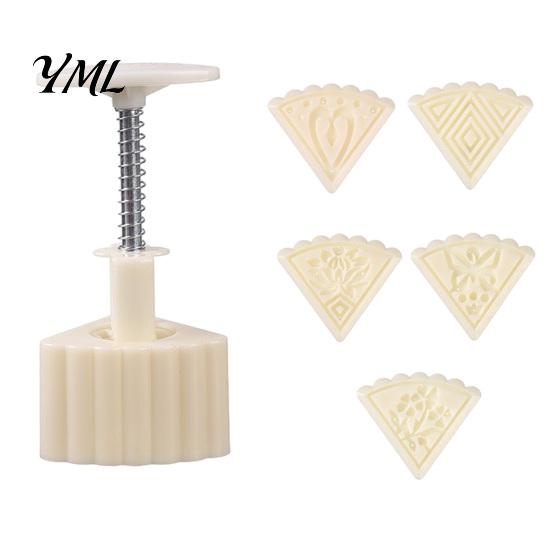 Kreativní kuchyňské nástroje na pečení, oboustranná forma, 2v1 DIY lisovací nástroj na pečení pro formičky na měsíční koláče, sušenky, koláče, odnímatelný ABS gadget, pro domácí pečení