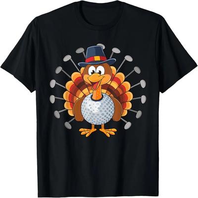 Golf Türkei Erntedank Lustig für Golf-Liebhaber Jungen Mädchen T-Shirt