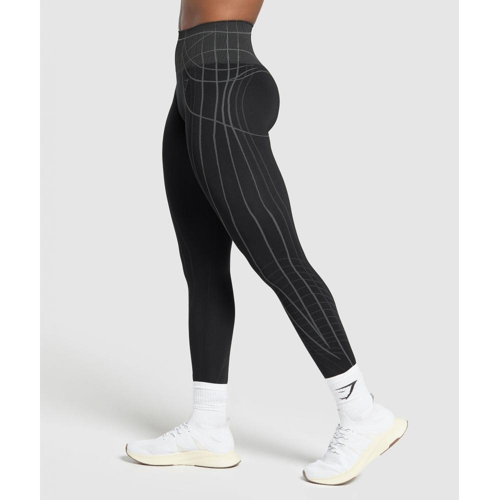 Gymshark Apex Seamless Leggings Black Graphite Grey B2c8d Bb29