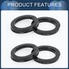 INFINAUTO Hub Centric Ring 54.1mm ID 73.1mm OD Car Wheel Hub Ring ABS Plastic Black 4pcs