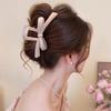 Cream matte powder! Bow tie streamer catcher! French three-dimensional gold label hair shark clip hair iron